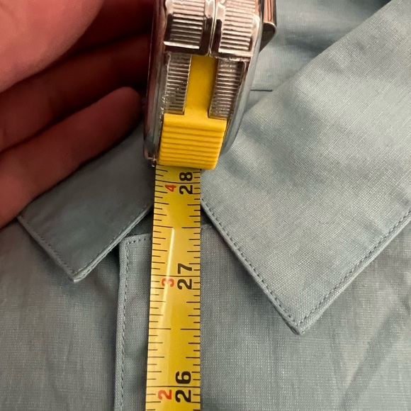 NWT John Varvatos Men’s Blue Button Down Size XL - Picture 5 of 5